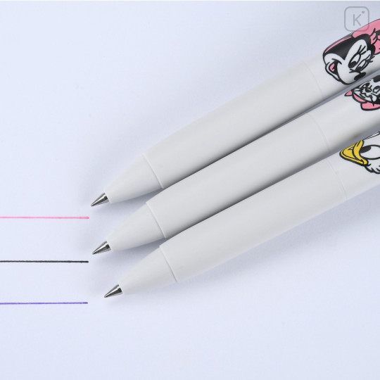 Japan Disney Store Uni-ball One Gel Pen 3pcs Set - Minnie & Daisy & Figaro - 4