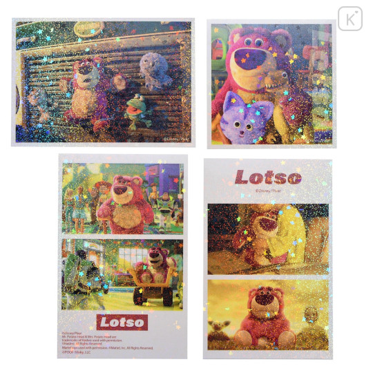 Japan Disney Store Hologram Big Sticker - Lotso Bear - 1