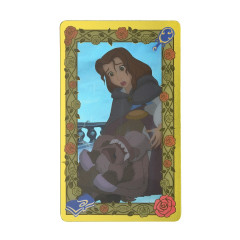 Japan Disney Card Sticker - Belle / Beast
