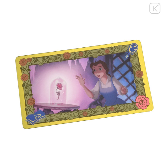 Japan Disney Store Card Sticker - Belle / Rose - 3