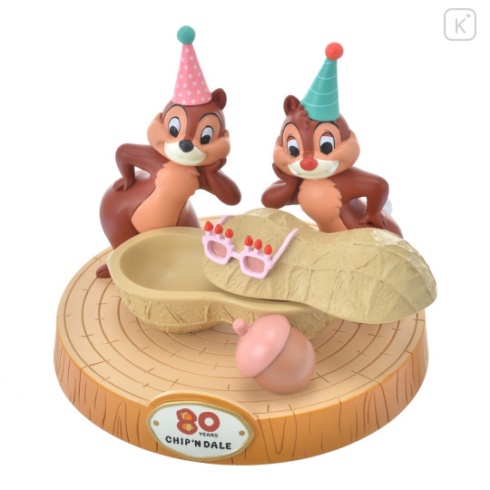 Japan Disney Store Figures & Small Case - Chip & Dale / 80 years Anniversary - 6