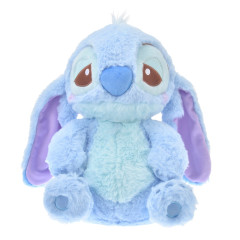 Japan Disney Fluffy Plush (L) - Stitch / Sleepy