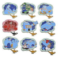 Japan Disney Pin Badge (Secret Pin × 2) - Aladdin Movie / 30th Years Anniversary