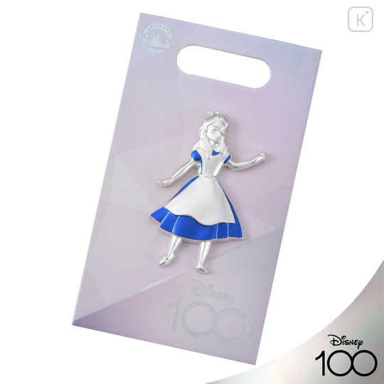 Japan Disney Store Pin Badge - Alice / Disney100 Platinum Celebration Collection - 1