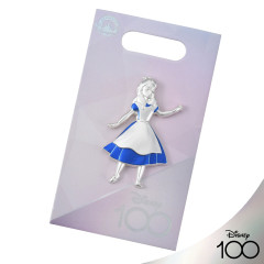 Japan Disney Pin Badge - Alice / Disney100 Platinum Celebration Collection