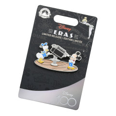 Japan Disney Store Pin Badge - Mickey Mouse & Donald Duck / Disney100 Eras Celebration Collection