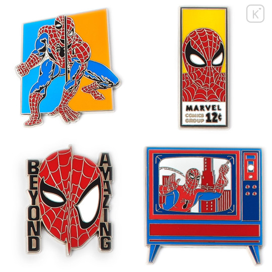 Japan Disney Store Pin Badge (Secret Pin × 2) - Spider Man / 60th Anniversary - 2