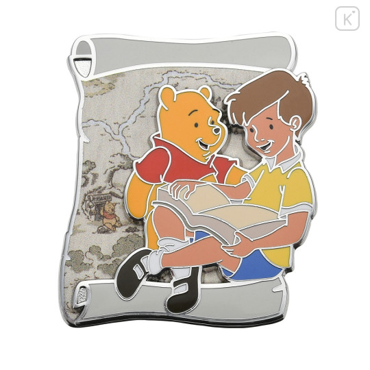 Japan Disney Store Pin Badge - Winnie The Pooh / Pooh & Christopher Robin - 2