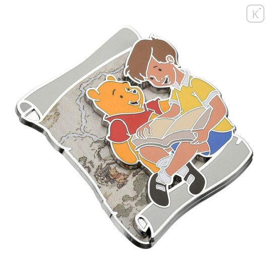 Japan Disney Store Pin Badge - Winnie The Pooh / Pooh & Christopher Robin - 4