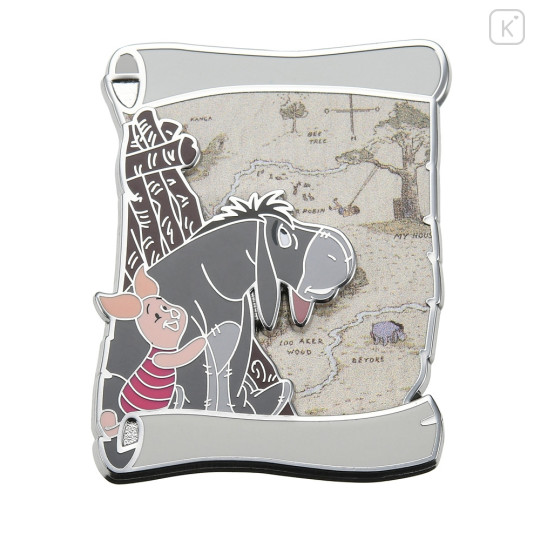 Japan Disney Store Pin Badge - Winnie The Pooh / Piglet & Eeyore - 2