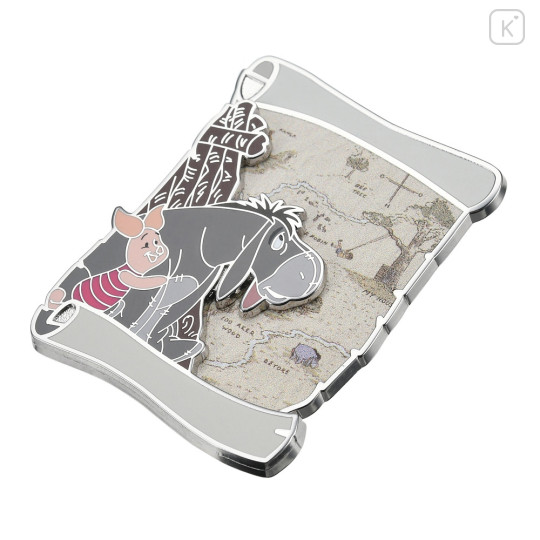 Japan Disney Store Pin Badge - Winnie The Pooh / Piglet & Eeyore - 4