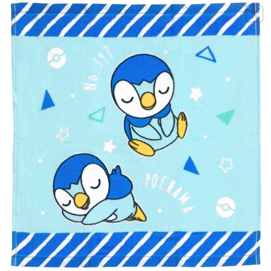 Japan Pokemon Wash Towel - Piplup - 2