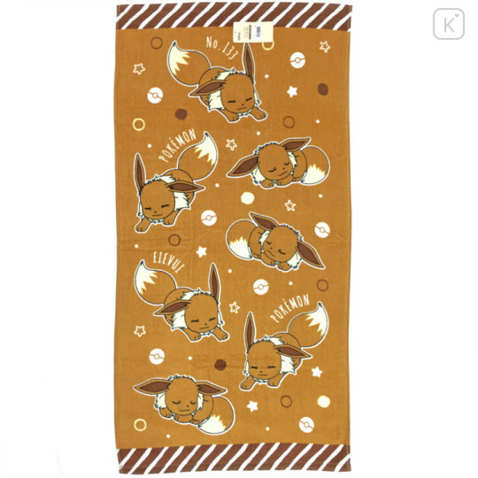 Japan Pokemon Bath Towel - Eevee - 1