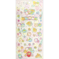Japan San-X Glitter Clear Sticker - Sumikko Gurashi / Fairy Flower Garden A