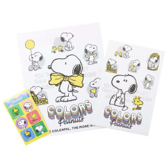 Japan Peanuts Stationery Letter Set - Snoopy / Colors of Peanuts