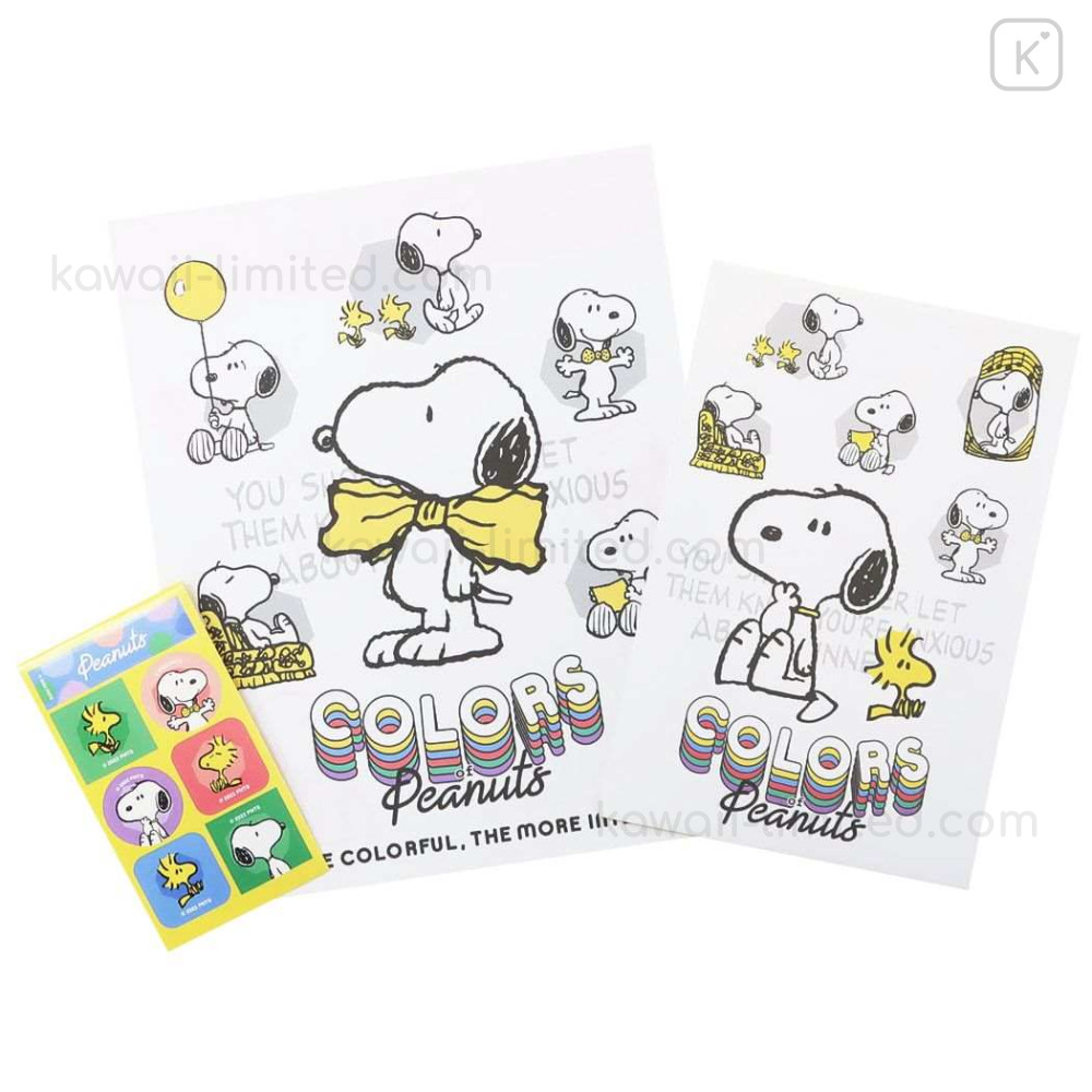 Japan Peanuts Mini Letter Set - Snoopy / Sky