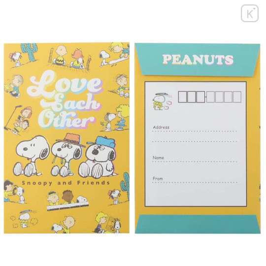 Japan Peanuts Stationery Letter Set - Snoopy / Love Each Other - 3