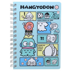 Japan Sanrio A6 Ring Notebook - Hangyodon / Comic