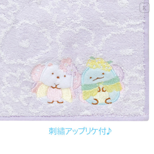 Japan San-X Mini Towel - Sumikko Gurashi / Fairy Flower Garden B - 2