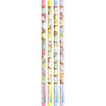 Japan San-X 2B Pencil 4pcs Set - Sumikko Gurashi / Fairy Flower Garden B - 1