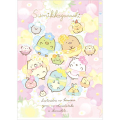 Japan San-X 5 Pocket A4 Index Holder - Sumikko Gurashi / Fairy Flower Garden B