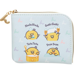 Japan San-X Mini Pouch - Chickip Dancers / Play with Bone Chicken
