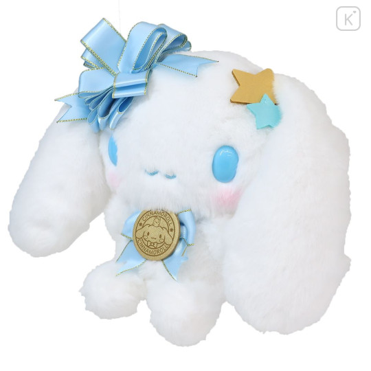 Japan Sanrio Fluffy Plush Toy (S) - Cinnamoroll / Soft Ribbon - 2