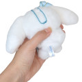 Japan Sanrio Mini Fluffy Mascot Ball Chain - Cinnamoroll / Soft Ribbon - 2