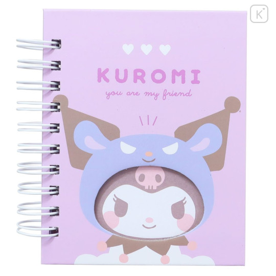 Japan Sanrio Mini Notebook - Kuromi / Expression Purple - 1