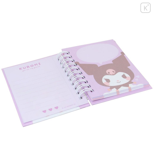 Japan Sanrio Mini Notebook - Kuromi / Expression Purple - 3