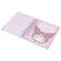 Japan Sanrio Mini Notebook - Kuromi / Expression Purple - 4