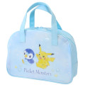 Japan Pokemon Boston Bag - Pikachu & Piptup : Blue - 1