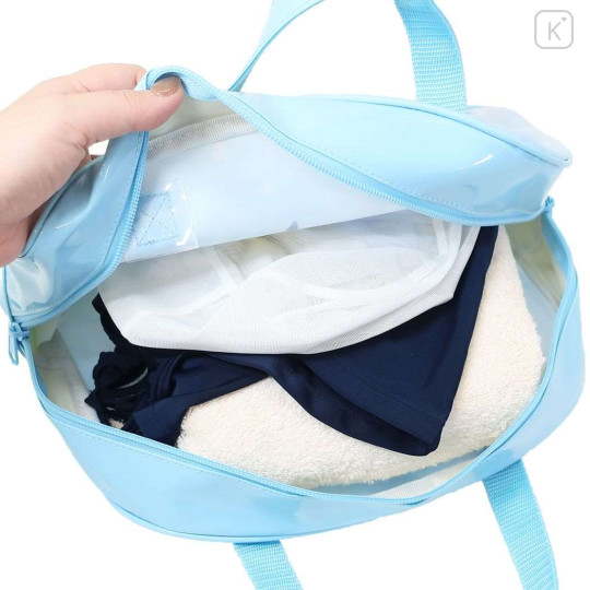 Japan Pokemon Boston Bag - Pikachu & Piptup : Blue - 3