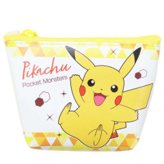 Japan Pokemon Triangular Mini Pouch - Pikachu / Smile
