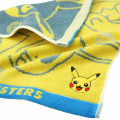 Japan Pokemon Jacquard Wash Towel - Pikachu & Piplup & Snorlax & Eevee / Yellow - 2