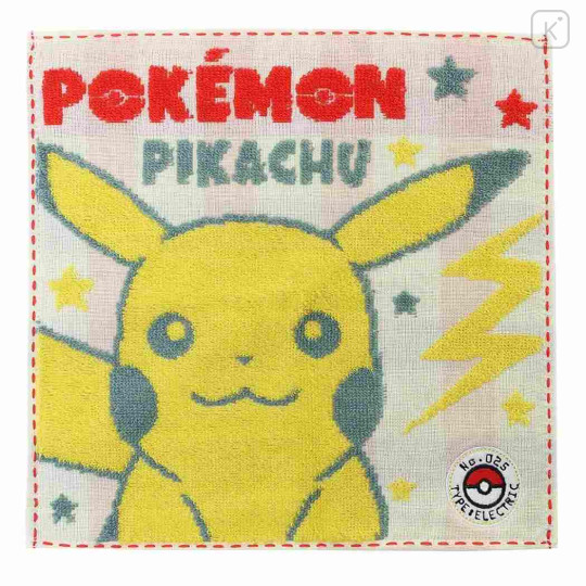 Japan Pokemon Jacquard Wash Towel - Pikachu - 1