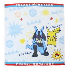 Japan Pokemon Jacquard Wash Towel - Pikachu & Lucario