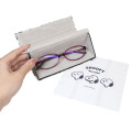 Japan Peanuts Folding Glasses Case & Cloth - Snoopy : Grey - 2