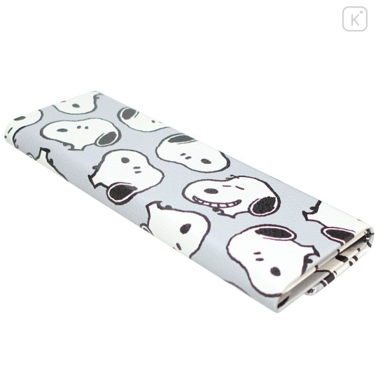 Japan Peanuts Folding Glasses Case & Cloth - Snoopy : Grey - 3