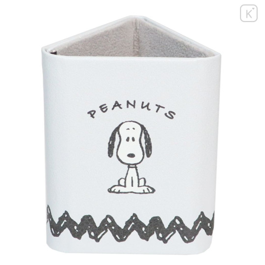 Japan Peanuts Folding Glases Stand Pen Case - Snoopy : White - 1