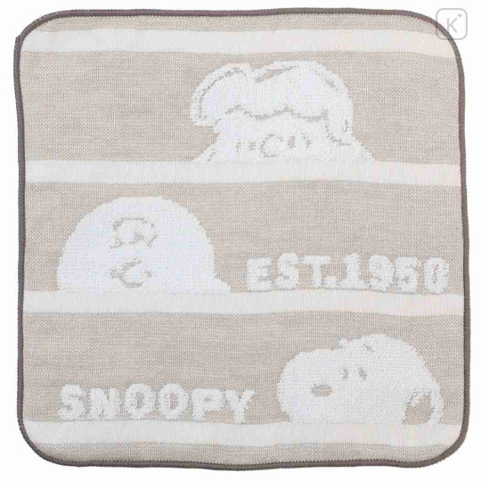 Japan Peanuts Gauze Towel Handkerchief - Snoopy / Friends - 1