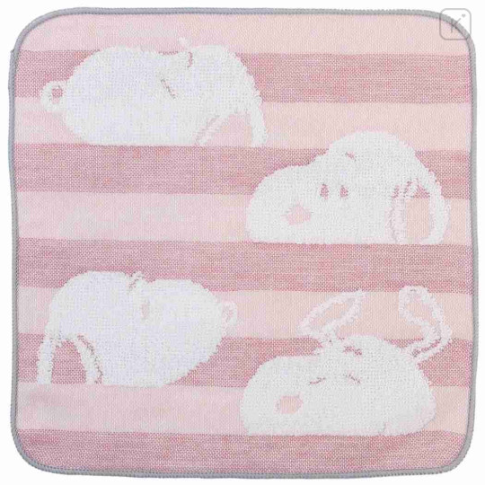 Japan Peanuts Gauze Towel Handkerchief - Snoopy / Pink - 1