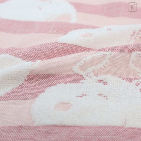 Japan Peanuts Gauze Towel Handkerchief - Snoopy / Pink - 2