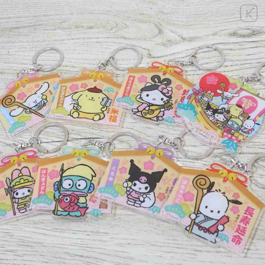 Japan Sanrio Acrylic Keychain - Pochacco : Seven Lucky Gods - 2