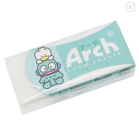 Japan Sanrio Arch Foam Eraser - Pekkle & Hangyodon - 1