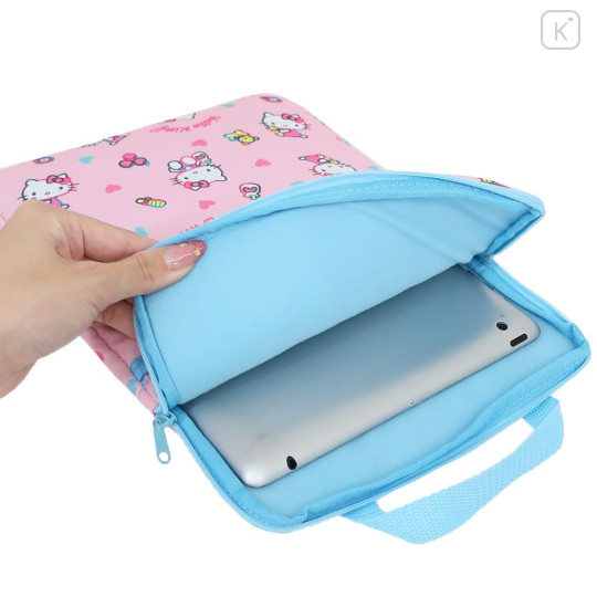 Japan Sanrio Tablet Gadget Multi Case - Hello Kitty / Pink Blue - 3