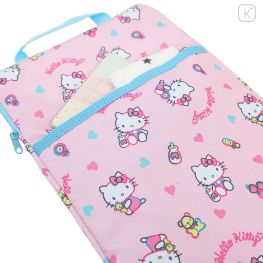 Japan Sanrio Tablet Gadget Multi Case - Hello Kitty / Pink Blue - 5