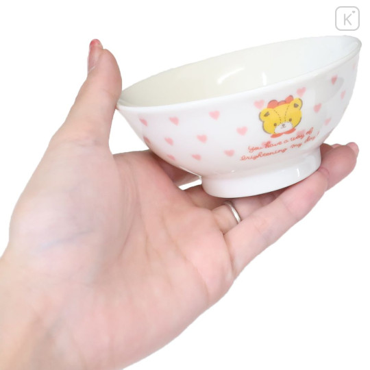 Japan Sanrio Porcelain Small Bowl - Hello Kitty / Heart - 2