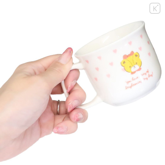 Japan Sanrio Porcelain Mug - Hello Kitty / Heart - 2