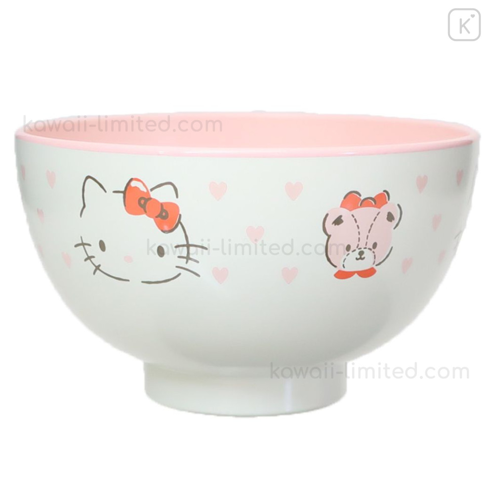 Japan Sanrio Soup Bowl (M) Hello Kitty / Heart Kawaii Limited